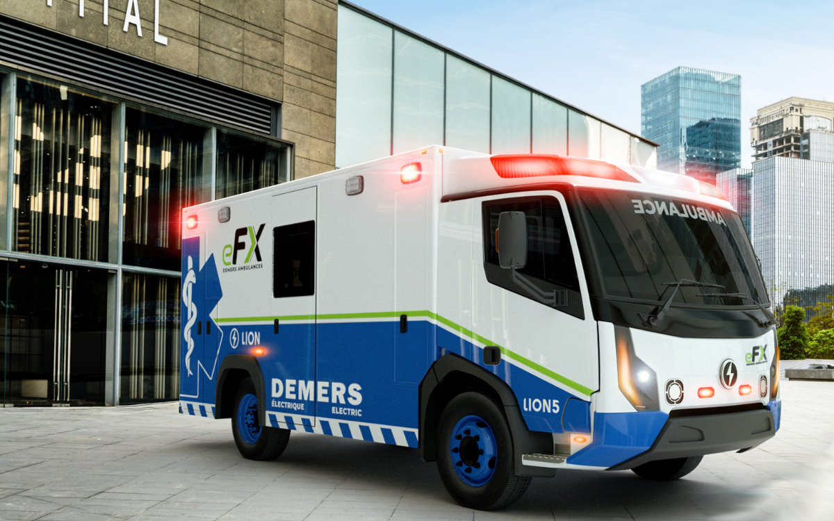 eFx ambulance by Demers Ambulance and Lion Electric