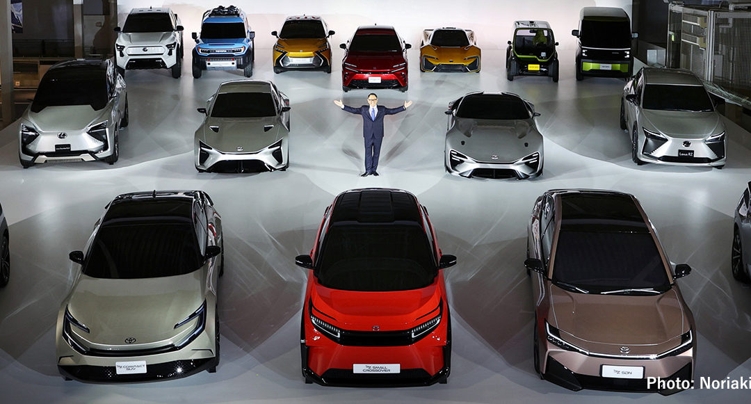 Toyota previews 11 electric concepts