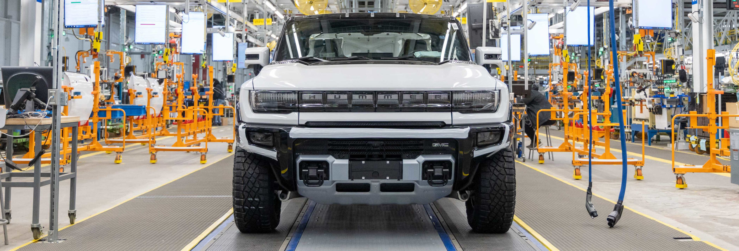 Pre-production of the 2022 GMC HUMMER EV