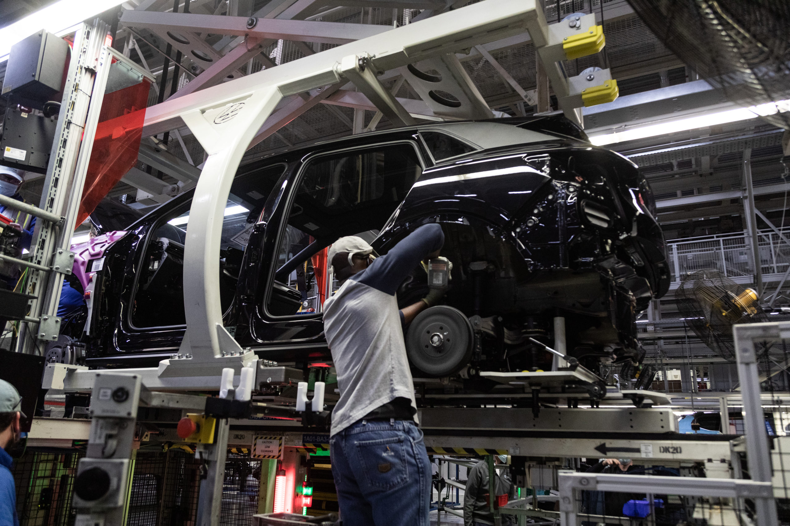 Assembly of Volkswagen’s ID.4 electric SUV at Volkswagen’s Chattanooga, TN, facilities