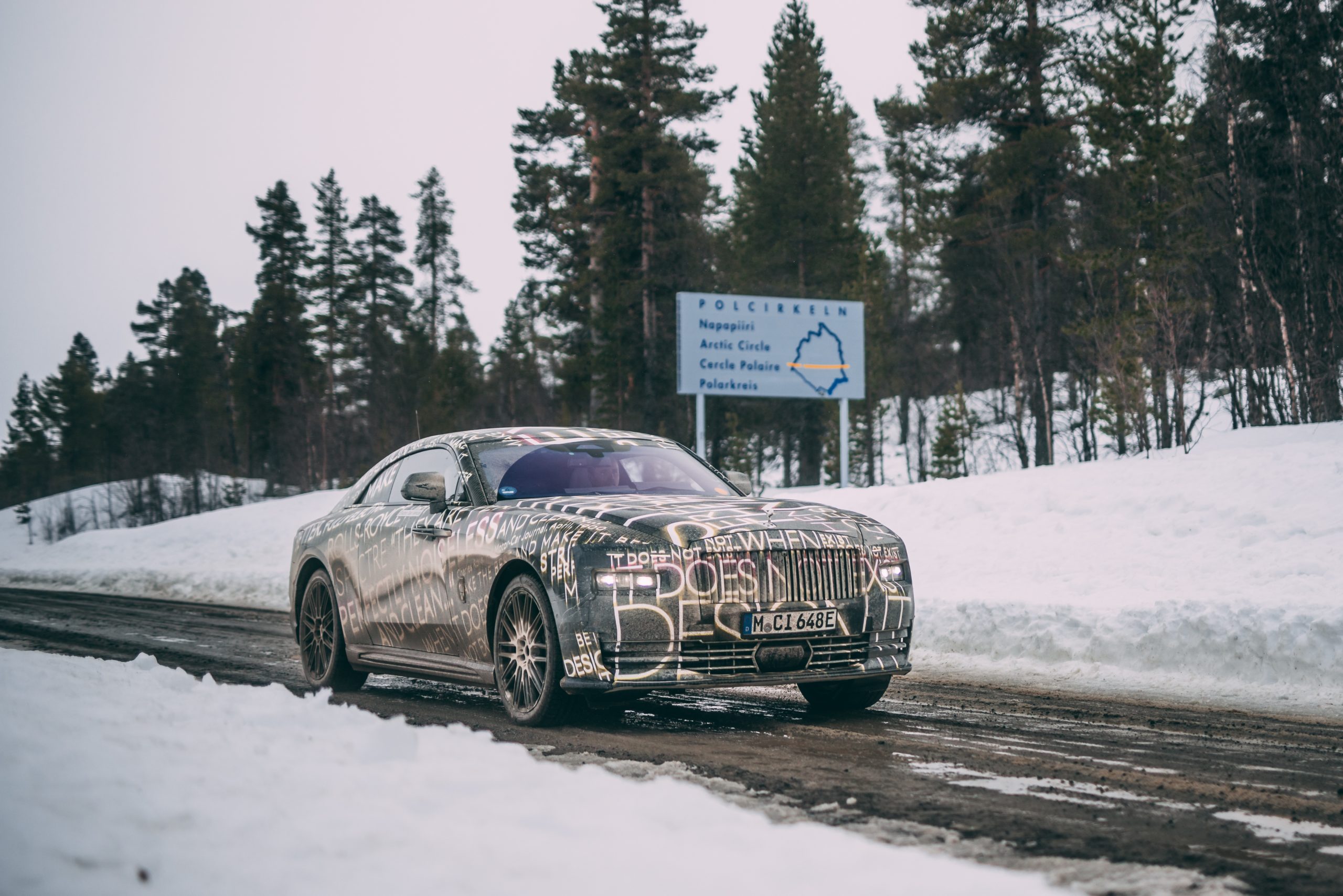 Arctic testing of the Rolls-Royce Spectre