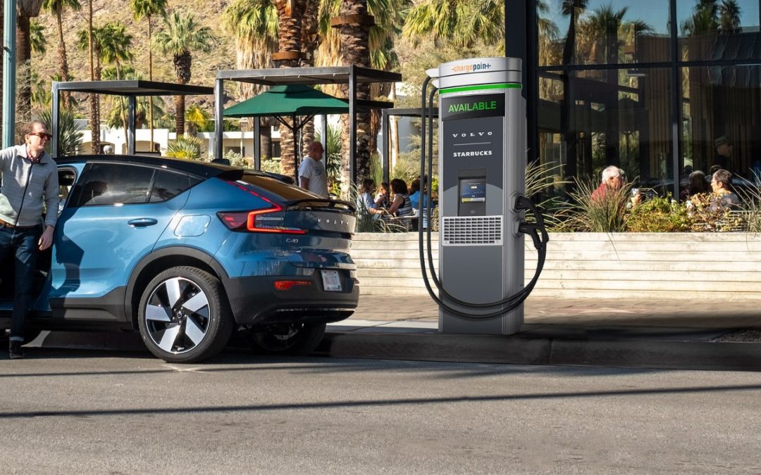 Volvo teams with Starbucks for EV charging