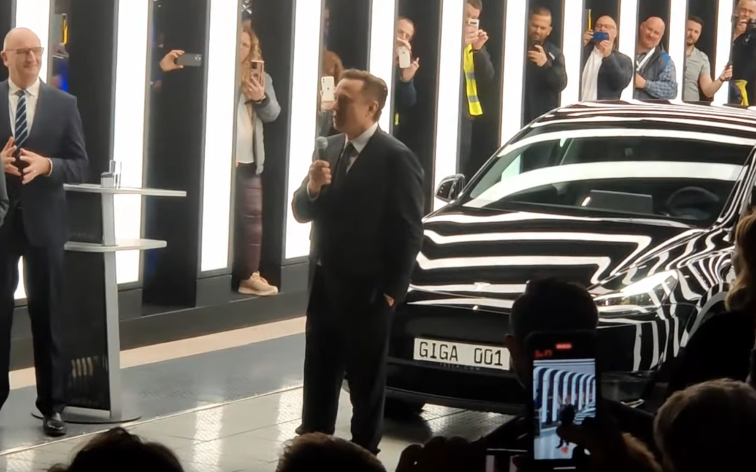 Tesla’s German Gigafactory starts production, Elon Musk dances