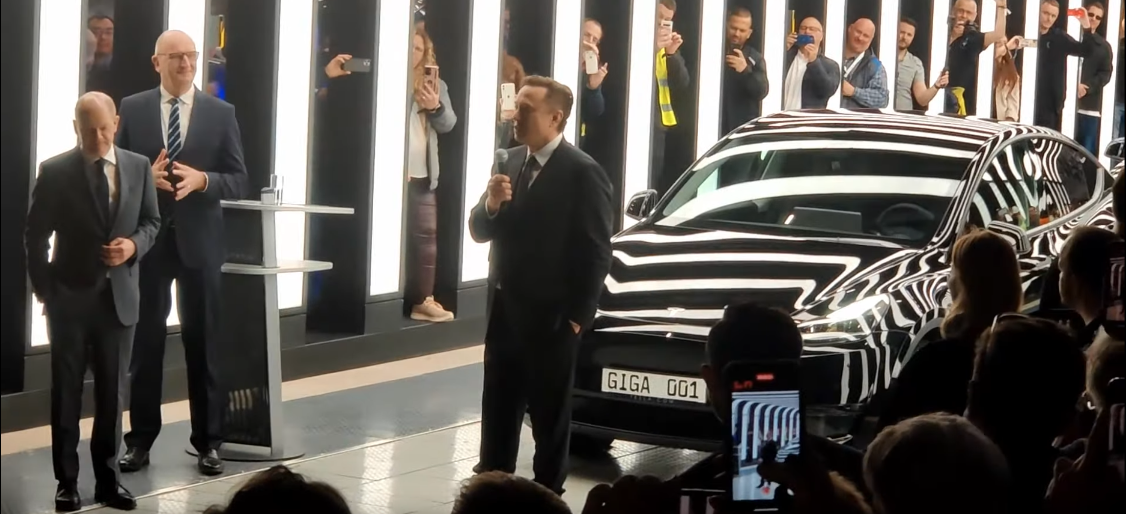 Elon Musk at the opening of the Berlin Gigafactory