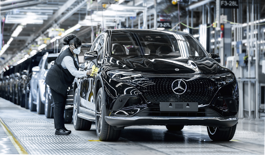 Start of Production for the new Mercedes-Benz EQS SUV in Tuscaloosa, Alabama
