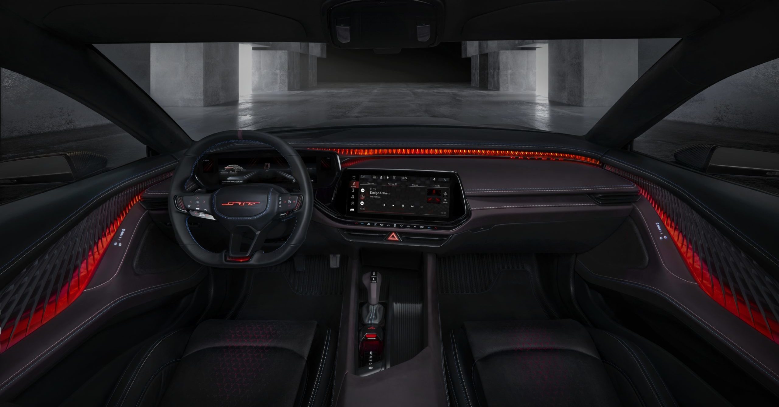 The Dodge Charger Daytona SRT Concept’s interior