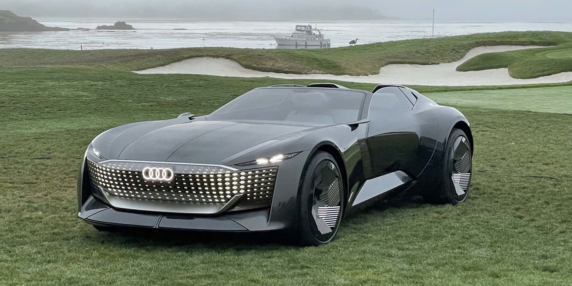 Audi skysphere concept at the Pebble Beach Concours d'Elegance / Graeme Fletcher, The Charge