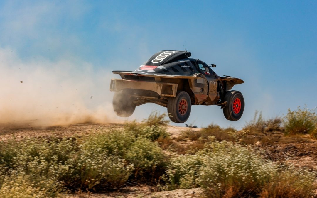 Audi testing second-evolution hybrid Dakar Rally racer