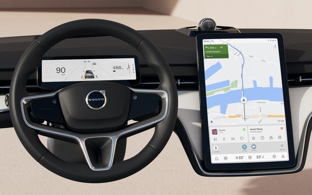 Volvo previews driver-focused centre touchscreen on EX90