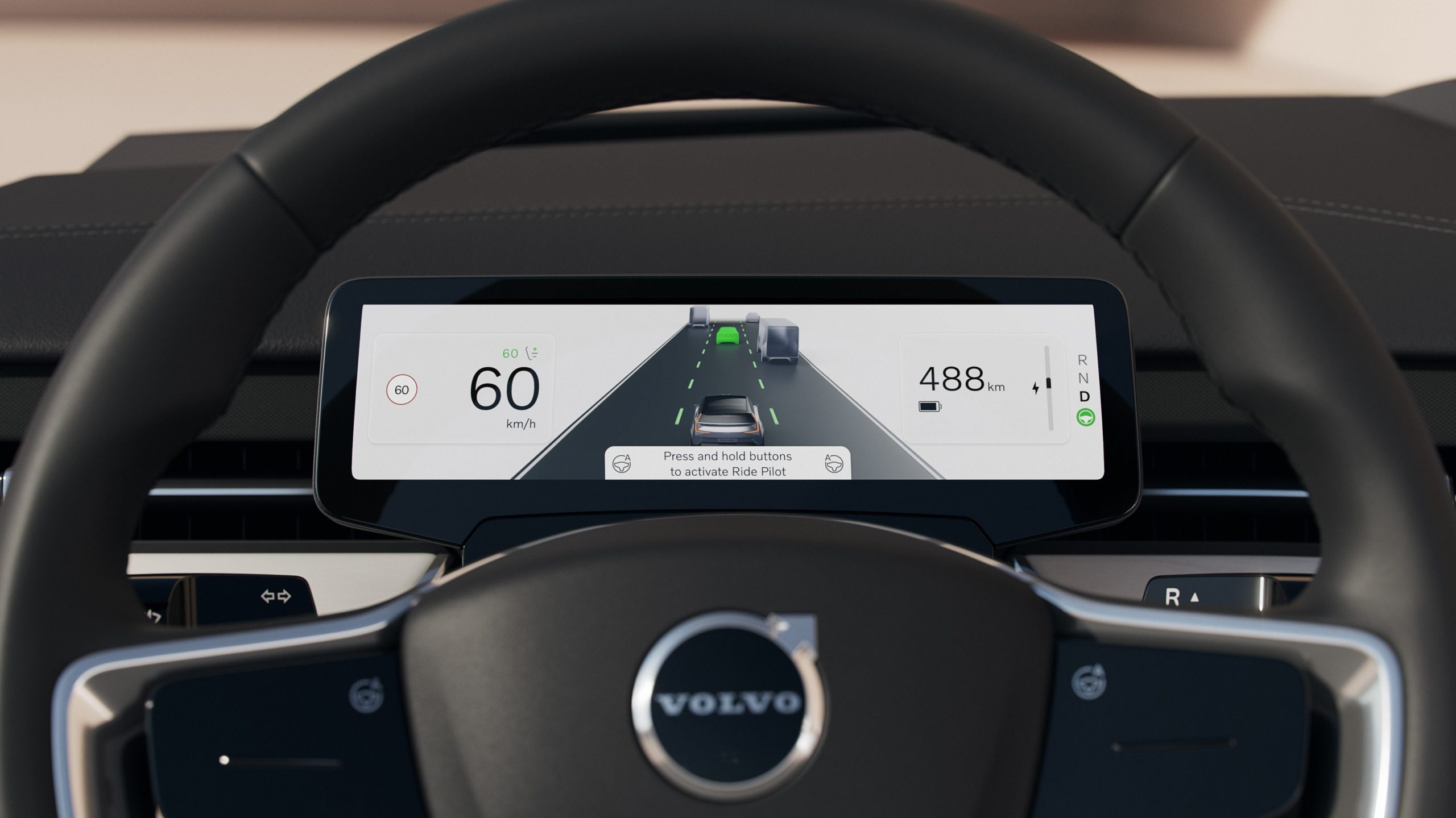 Infotainment system of the Volvo EX90
