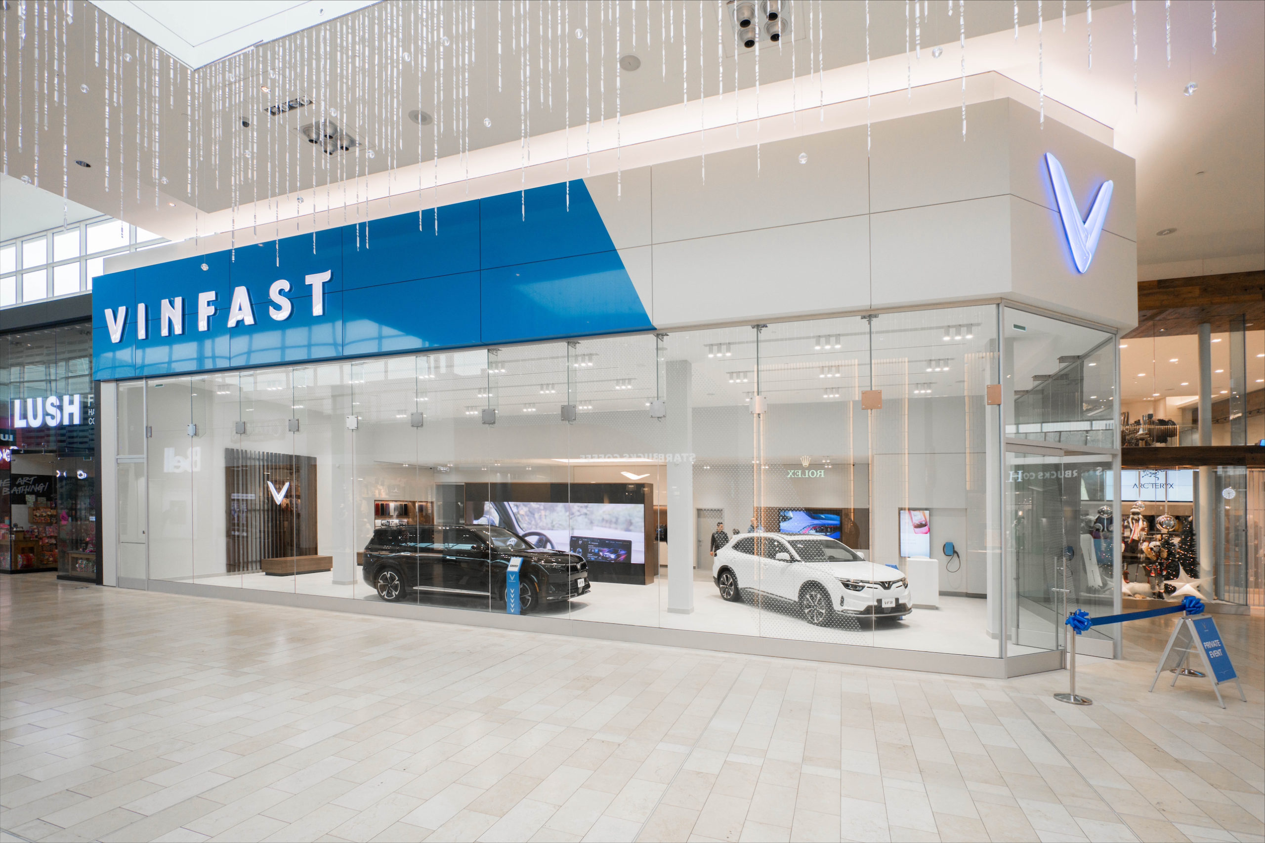 The VinFast Store in Yorkdale Mall in Toronto
