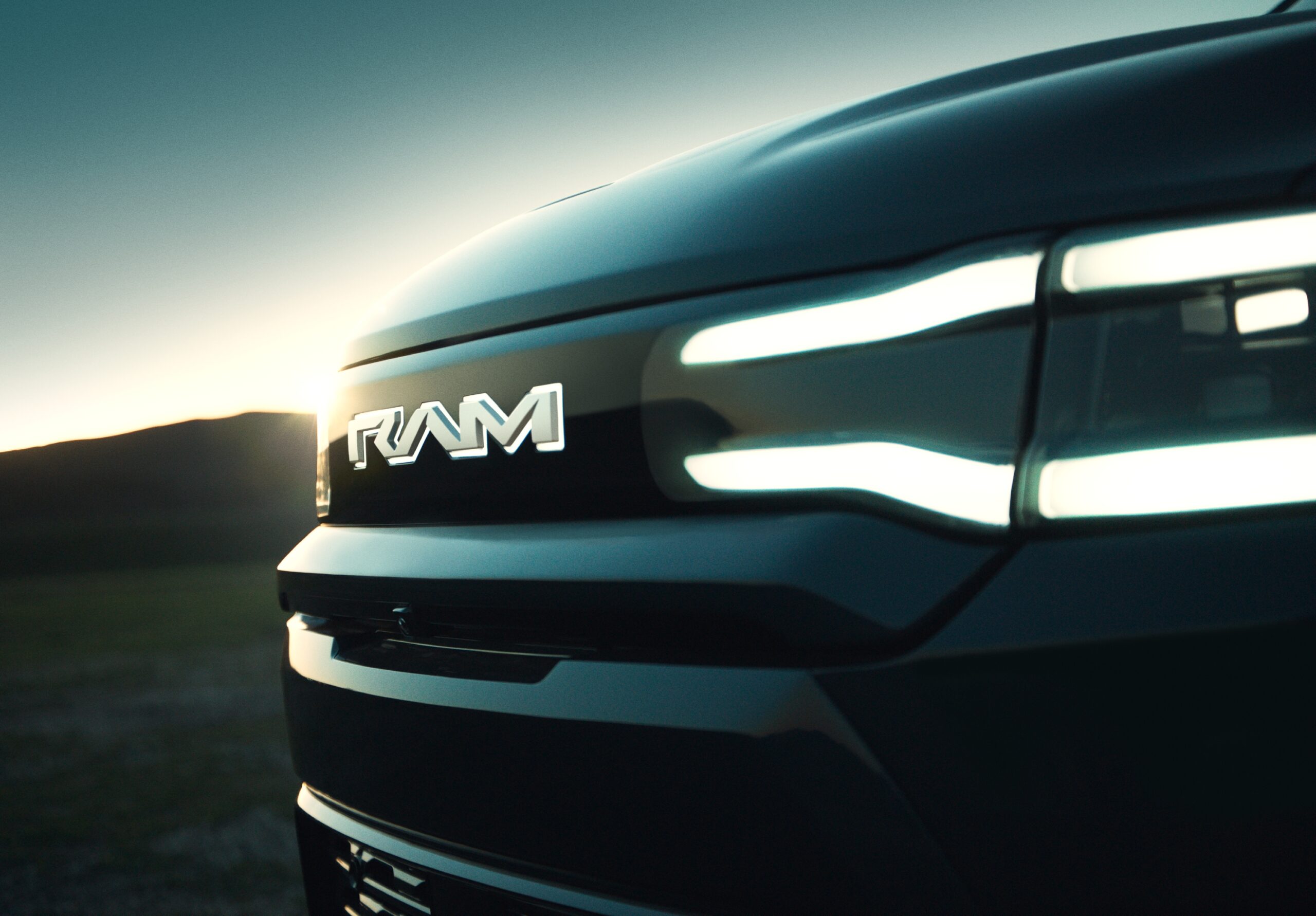A teaser photo of the upcoming Ram 1500 REV