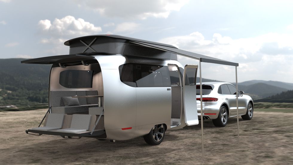 Airstream/Porsche camper concept