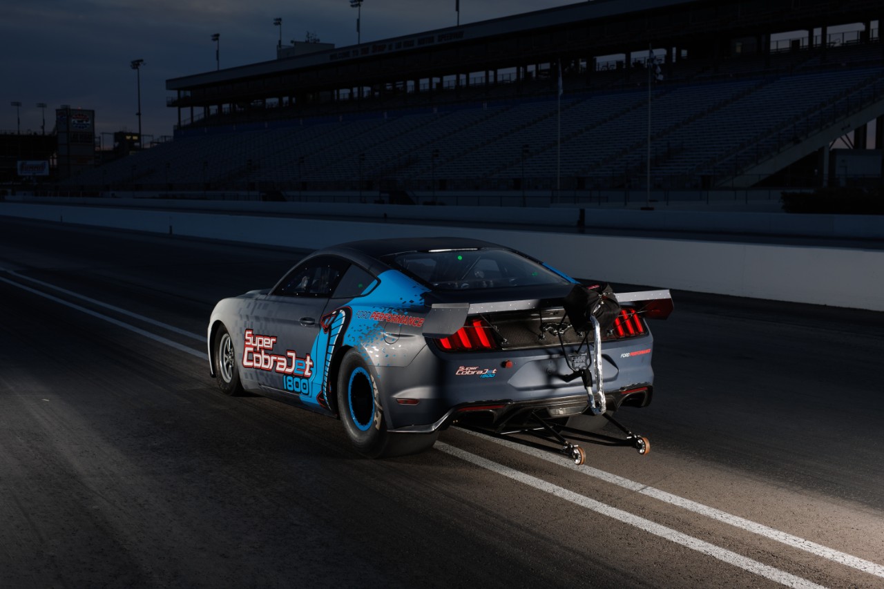 The Ford Mustang Super Cobra Jet 1800 Prototype Targets New NHRA World Records For Electric Vehicles